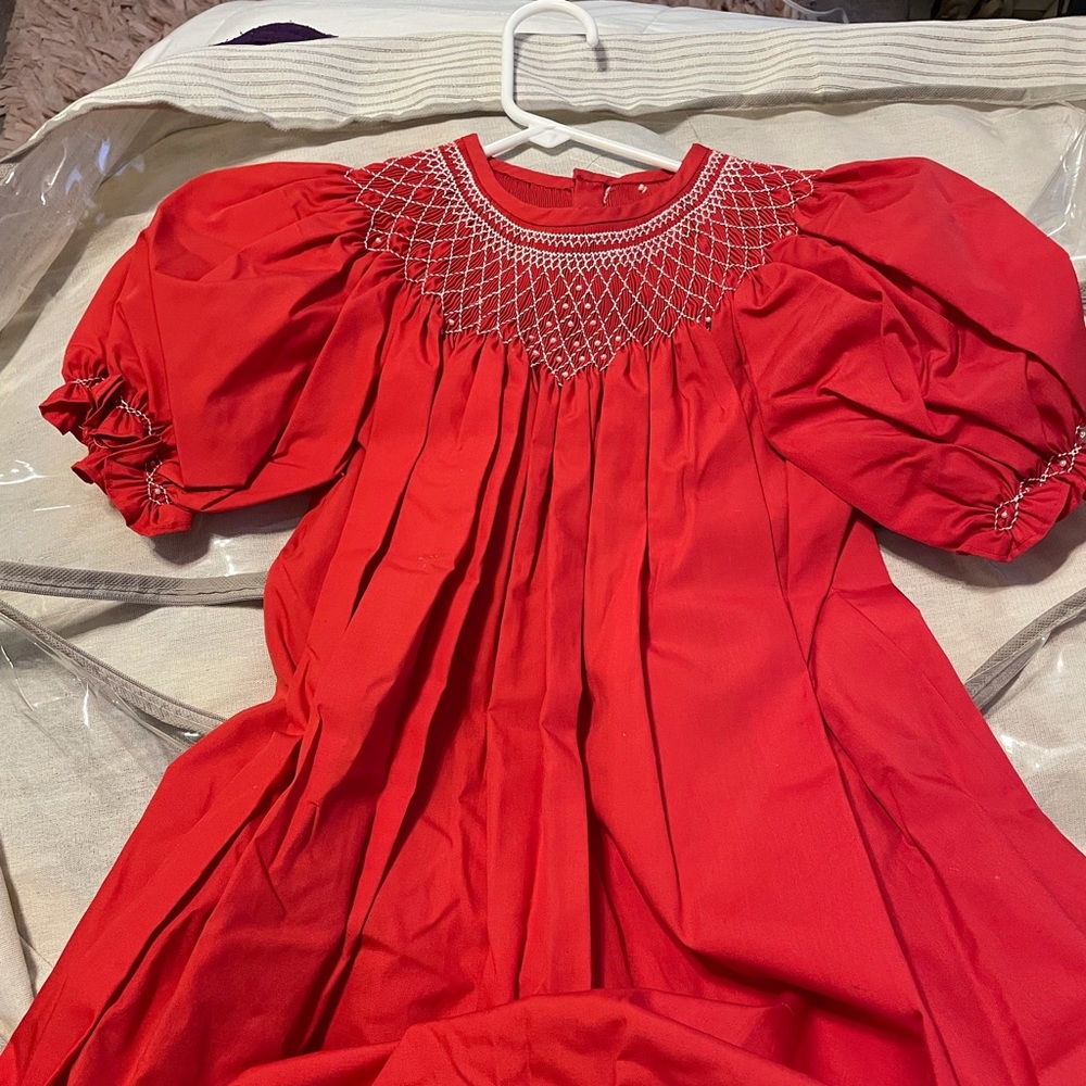 smocked dress.